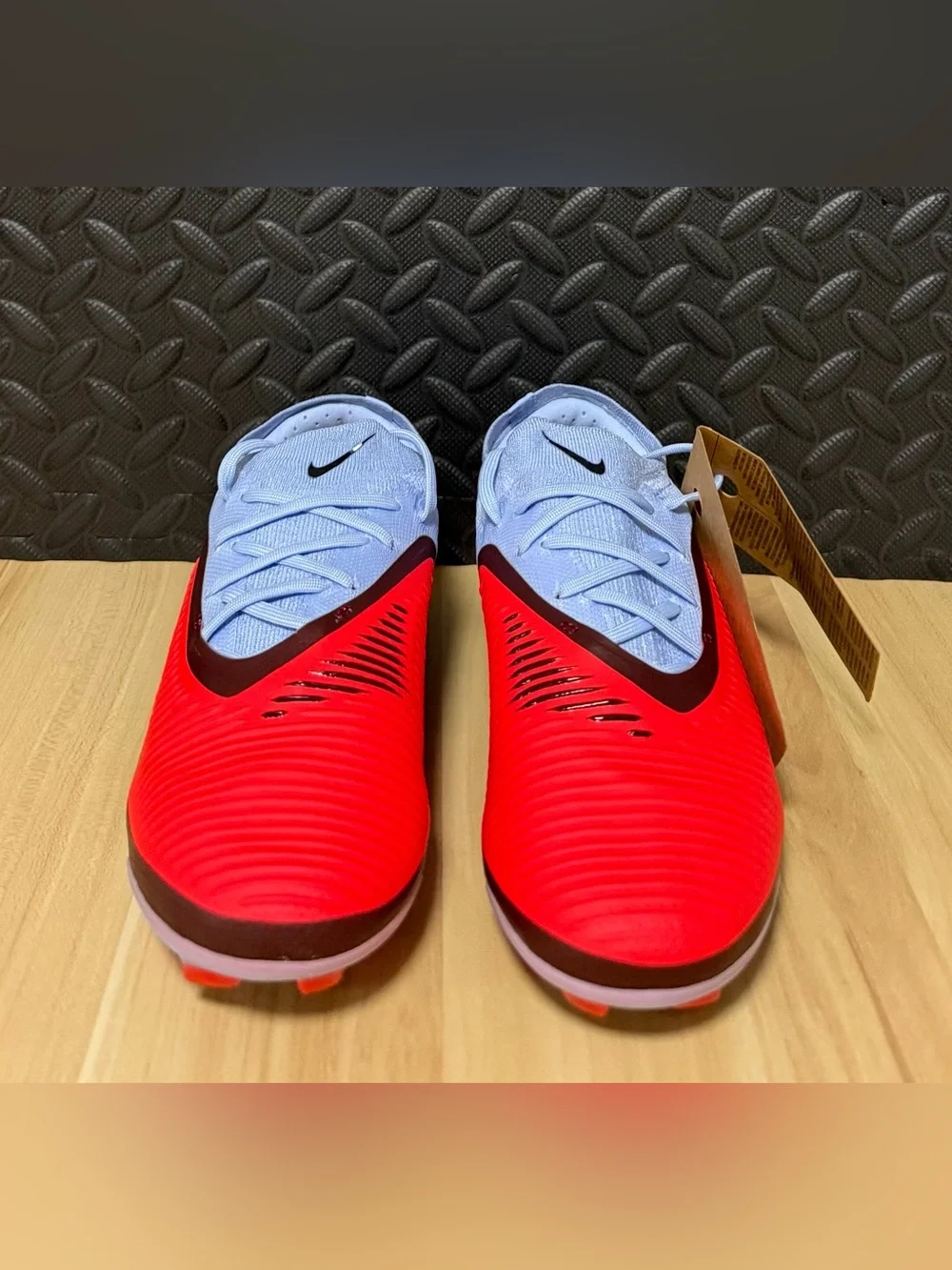 Nike Phantom 6 Low Pro FG Blue Red Soccer Cleats HJ4122-400 Mens Size 7.5